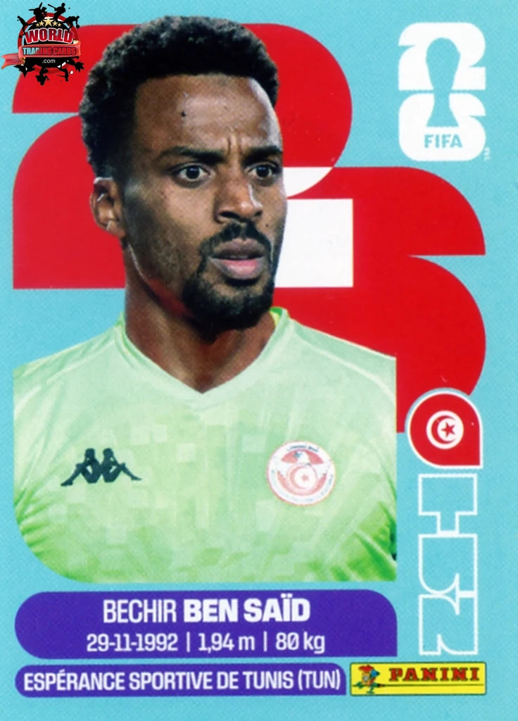 #TUN002 | Panini | Fifa World Cup Stickers | 2026 | Bechir Ben Said | Tunisia | Base - International version