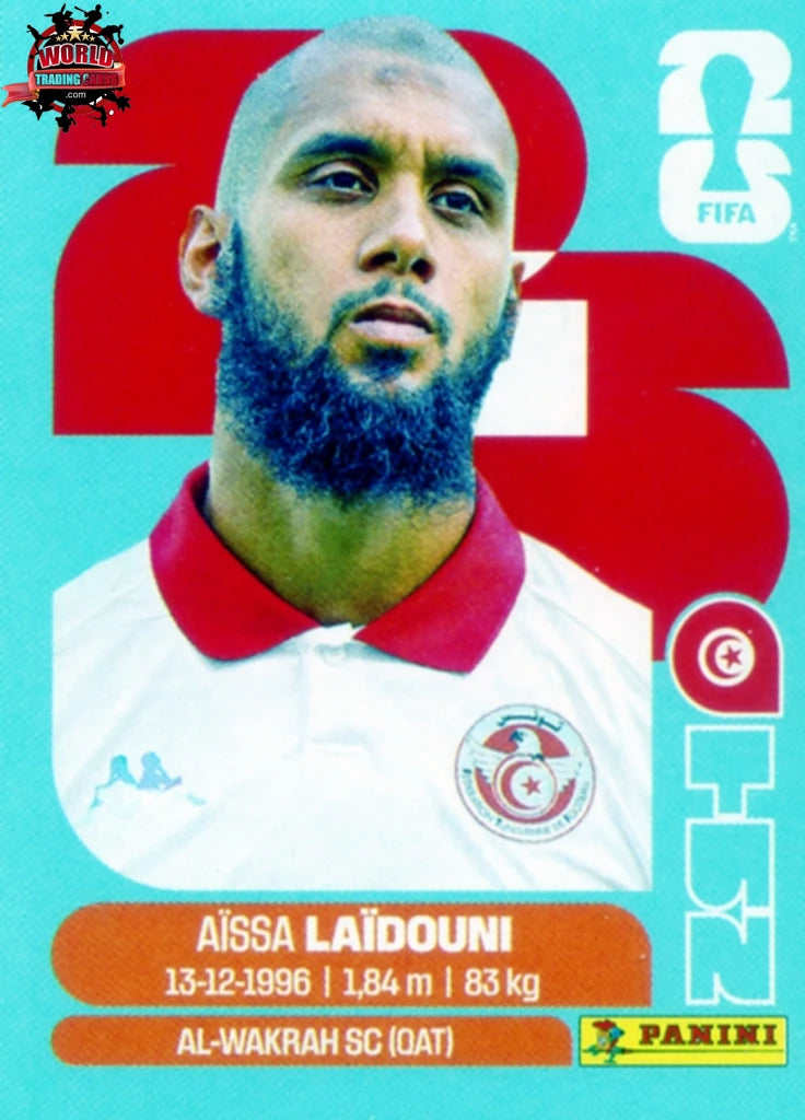 #TUN010 | Panini | Fifa World Cup Stickers | 2026 | Aissa Laidouni | Tunisia | Base - International version