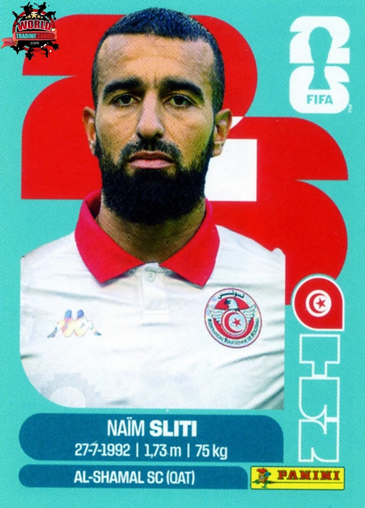 #TUN020 | Panini | Fifa World Cup Stickers | 2026 | Naim Sliti | Tunisia | Base