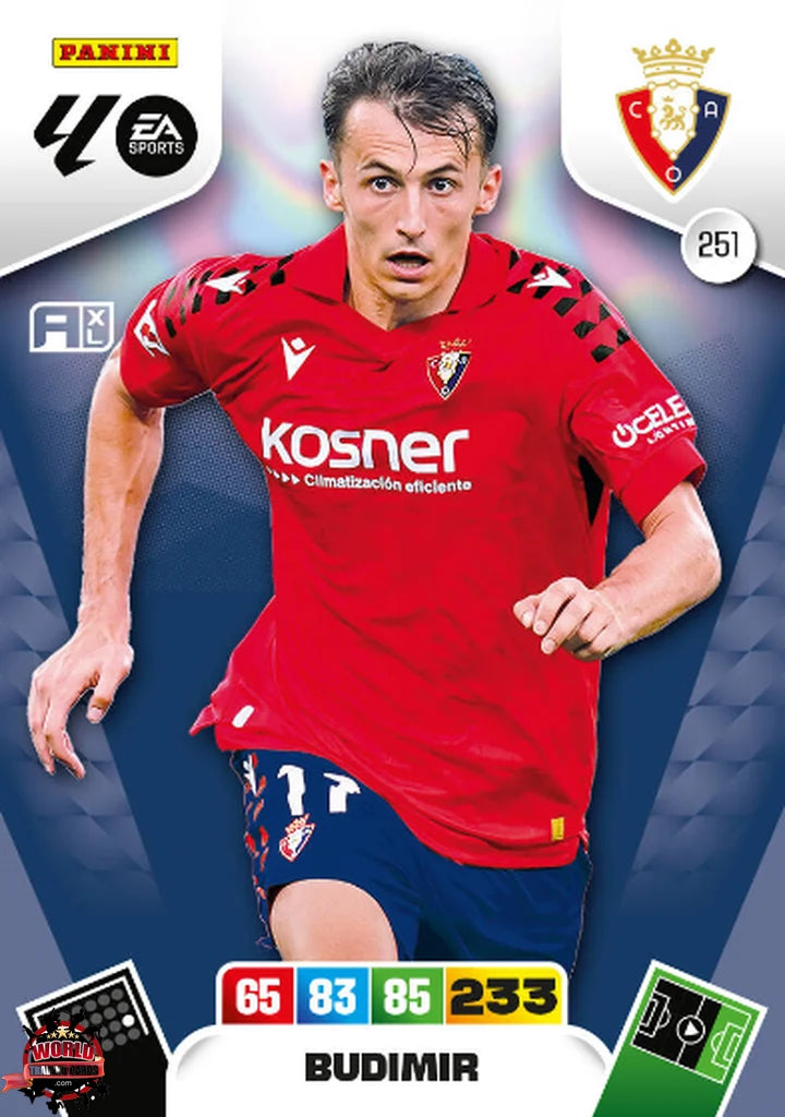 #251 | Adrenalyn XL | La Liga | 2025-2026 | Budimir | CA Osasuna | Basico