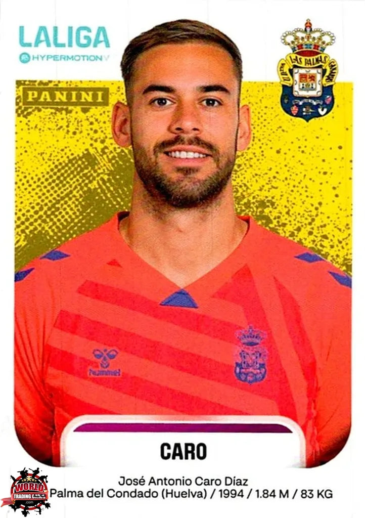 Cromo Trading Card Fútbol-Caro-UD Las Palmas-Panini La Liga HypermotionV 2025-2026-252-Basico