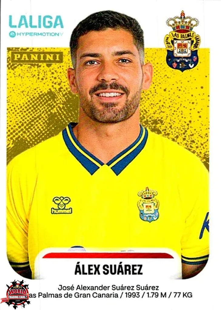 Cromo Trading Card Fútbol-Álex Suárez-UD Las Palmas-Panini La Liga HypermotionV 2025-2026-255-Basico