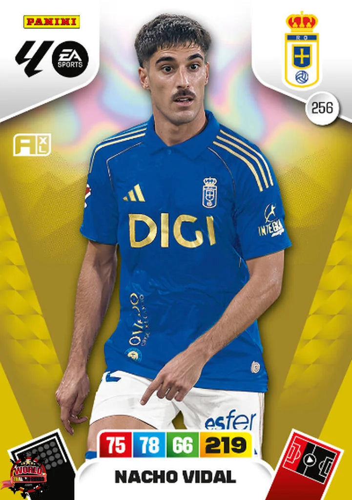 #256 | Adrenalyn XL | La Liga | 2025-2026 | Nacho Vidal | Real Oviedo | Basico
