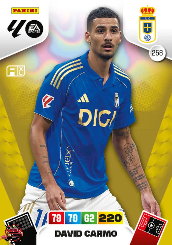 #258 | Adrenalyn XL | La Liga | 2025-2026 | David Carmo | Real Oviedo | Basico