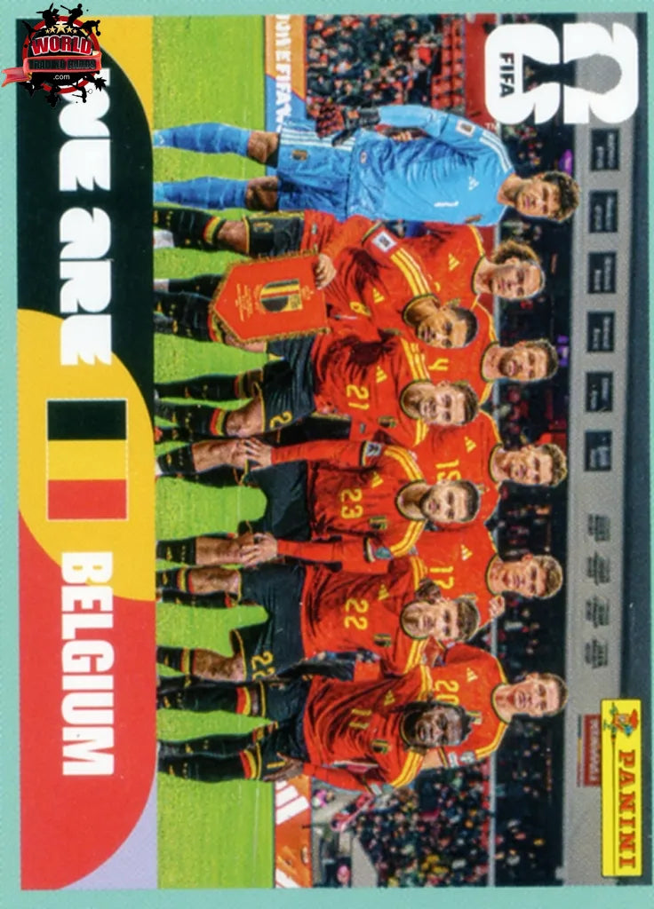 #BEL013 | Panini | Fifa World Cup Stickers | 2026 | Team Photo | Belgium | Base
