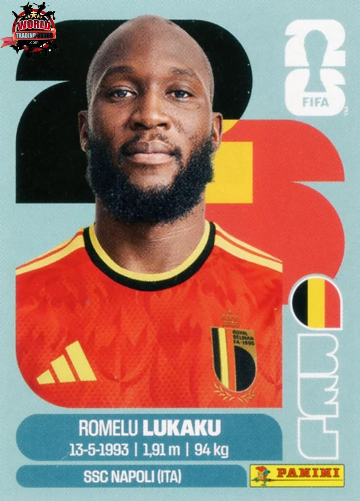 #BEL020 | Panini | Fifa World Cup Stickers | 2026 | Romelu Lukaku | Belgium | Base