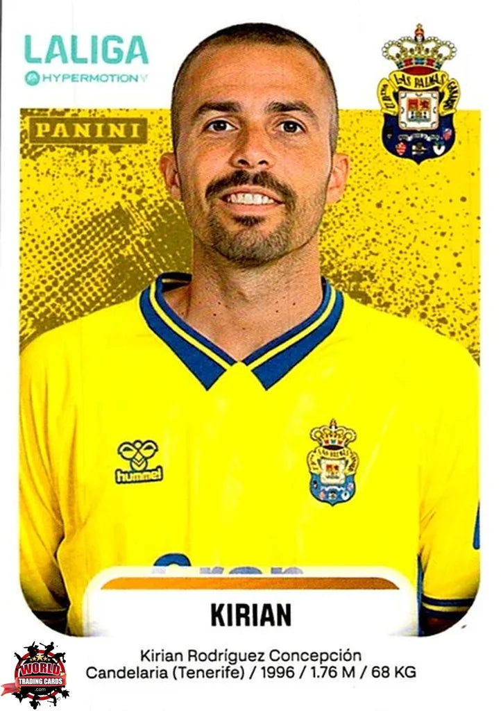 Cromo Trading Card Fútbol-Kirian-UD Las Palmas-Panini La Liga HypermotionV 2025-2026-260A-Basico