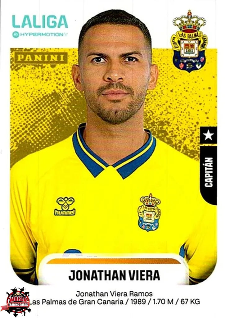 Cromo Trading Card Fútbol-Jonathan Viera-UD Las Palmas-Panini La Liga HypermotionV 2025-2026-261-Basico