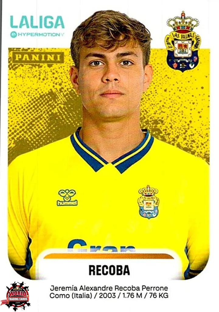 Cromo Trading Card Fútbol-Recoba-UD Las Palmas-Panini La Liga HypermotionV 2025-2026-262-Basico