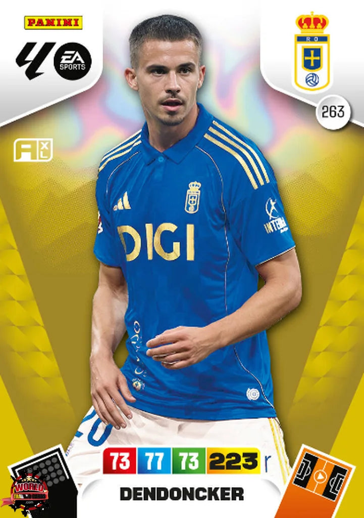 #263 | Adrenalyn XL | La Liga | 2025-2026 | Dendoncker | Real Oviedo | Basico