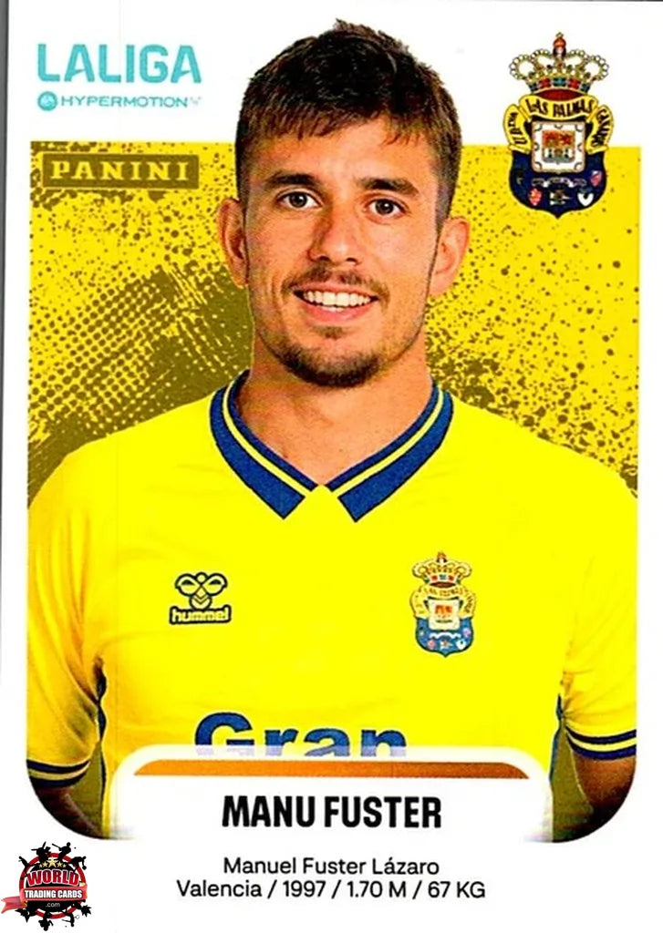 Cromo Trading Card Fútbol-Manu Fuster-UD Las Palmas-Panini La Liga HypermotionV 2025-2026-263-Basico