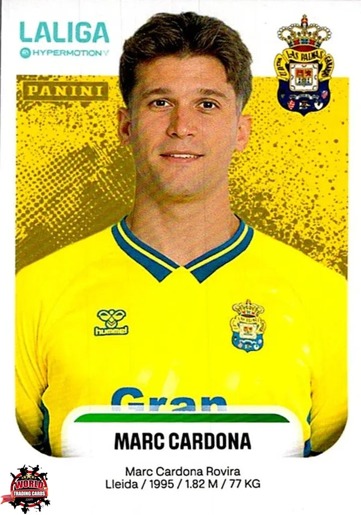 Cromo Trading Card Fútbol-Marc Cardona-UD Las Palmas-Panini La Liga HypermotionV 2025-2026-264B-Basico
