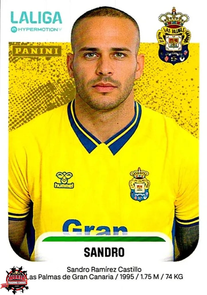 Cromo Trading Card Fútbol-Sandro-UD Las Palmas-Panini La Liga HypermotionV 2025-2026-265-Basico