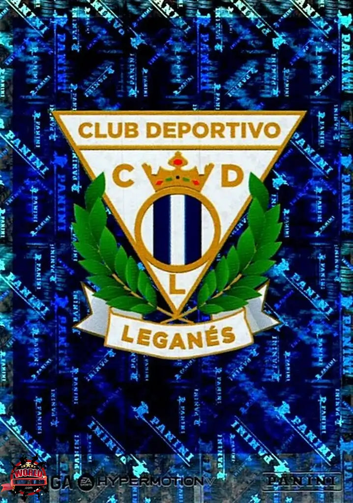 Cromo Trading Card Fútbol-Escudo-CD Leganés-Panini La Liga HypermotionV 2025-2026-268-Brillante