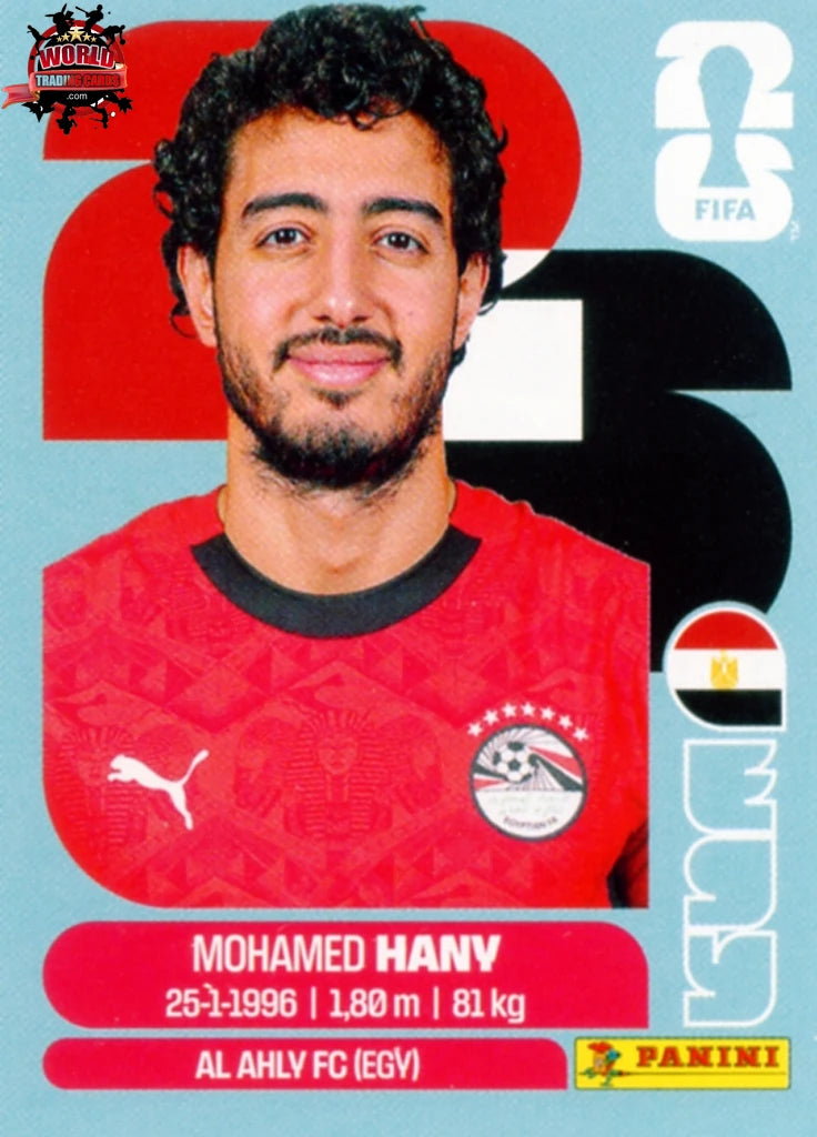 #EGY003 | Panini | Fifa World Cup Stickers | 2026 | Mohamed Hany | Egypt | Base