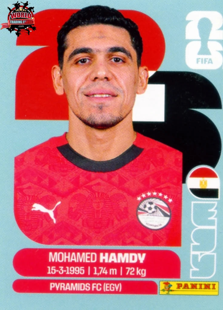 #EGY004 | Panini | Fifa World Cup Stickers | 2026 | Mohamed Hamdy | Egypt | Base