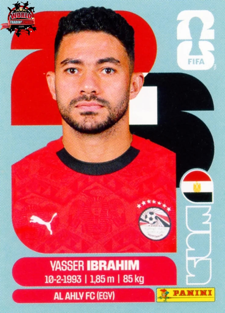#EGY005 | Panini | Fifa World Cup Stickers | 2026 | Yasser Ibrahim | Egypt | Base