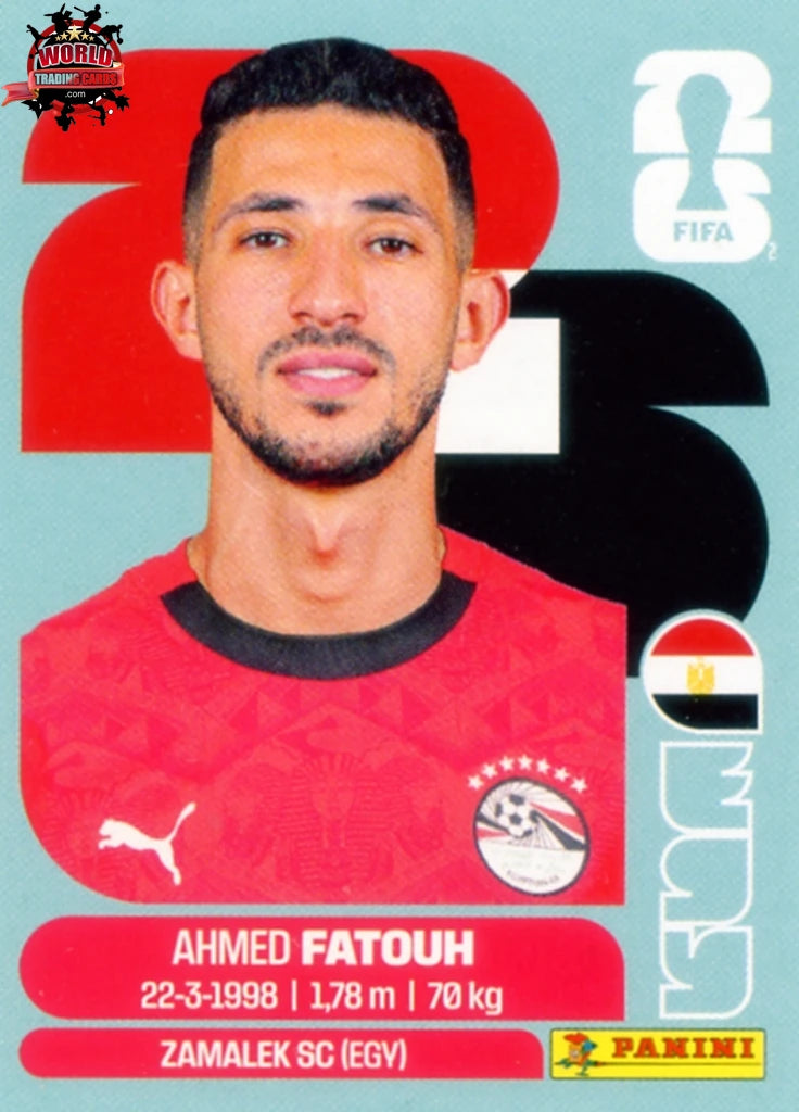 #EGY009 | Panini | Fifa World Cup Stickers | 2026 | Ahmed Fatouh | Egypt | Base