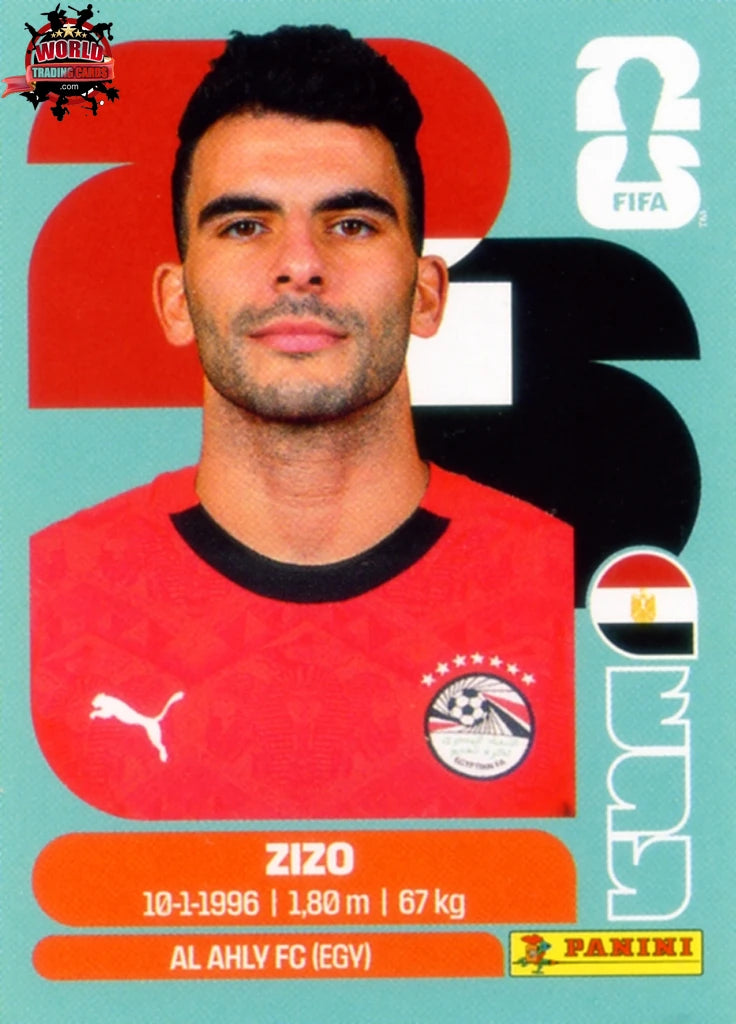 #EGY011 | Panini | Fifa World Cup Stickers | 2026 | Zizo | Egypt | Base