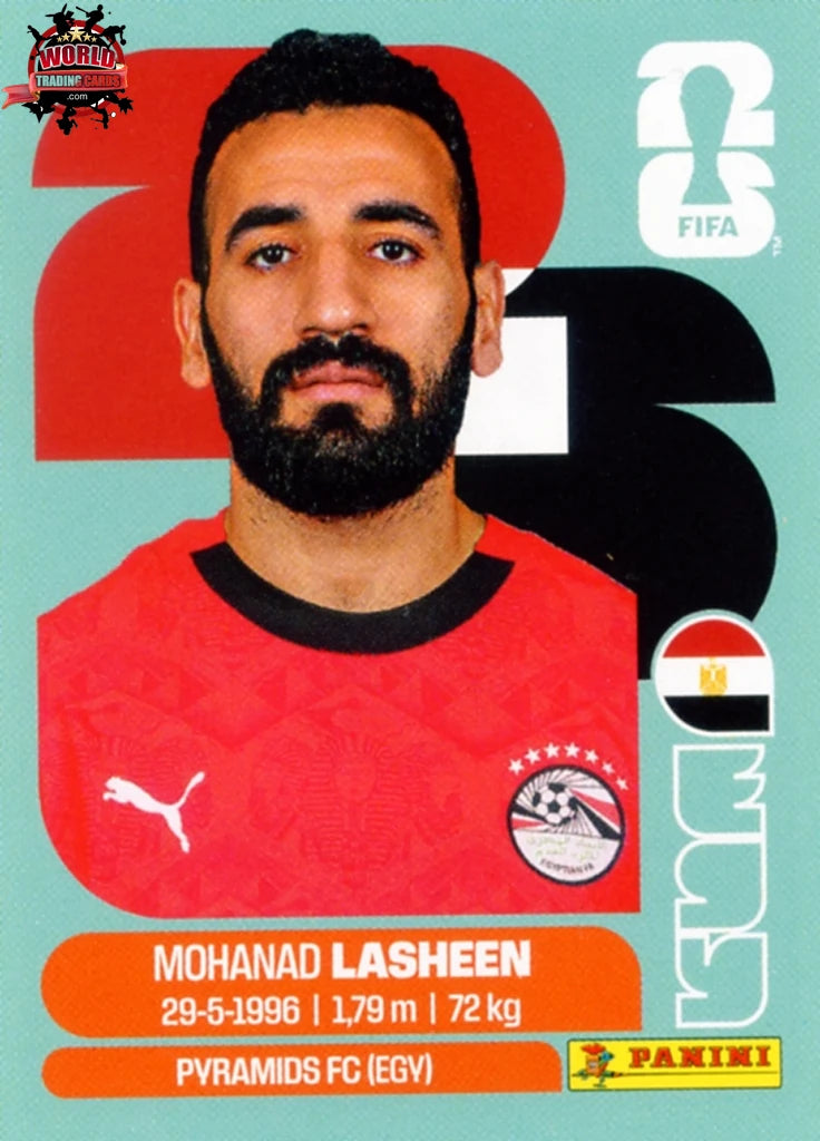 #EGY014 | Panini | Fifa World Cup Stickers | 2026 | Mohamed Lasheen | Egypt | Base