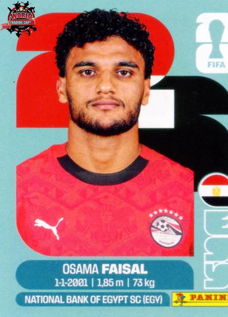 #EGY016 | Panini | Fifa World Cup Stickers | 2026 | Osama Faisal | Egypt | Base