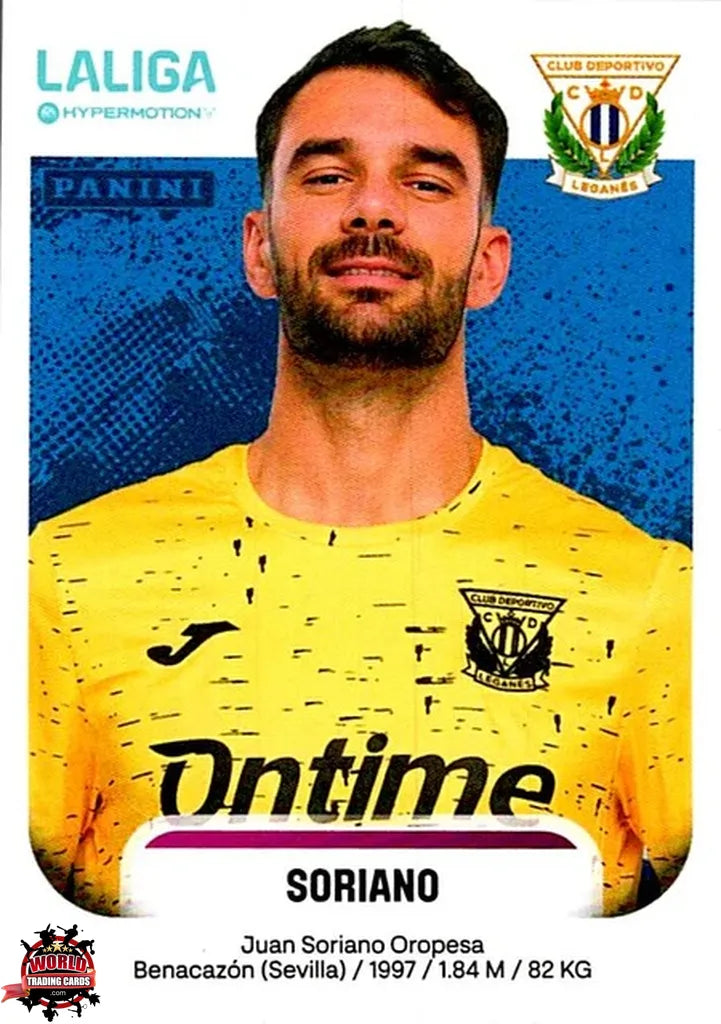 Cromo Trading Card Fútbol-Soriano-CD Leganés-Panini La Liga HypermotionV 2025-2026-270-Basico