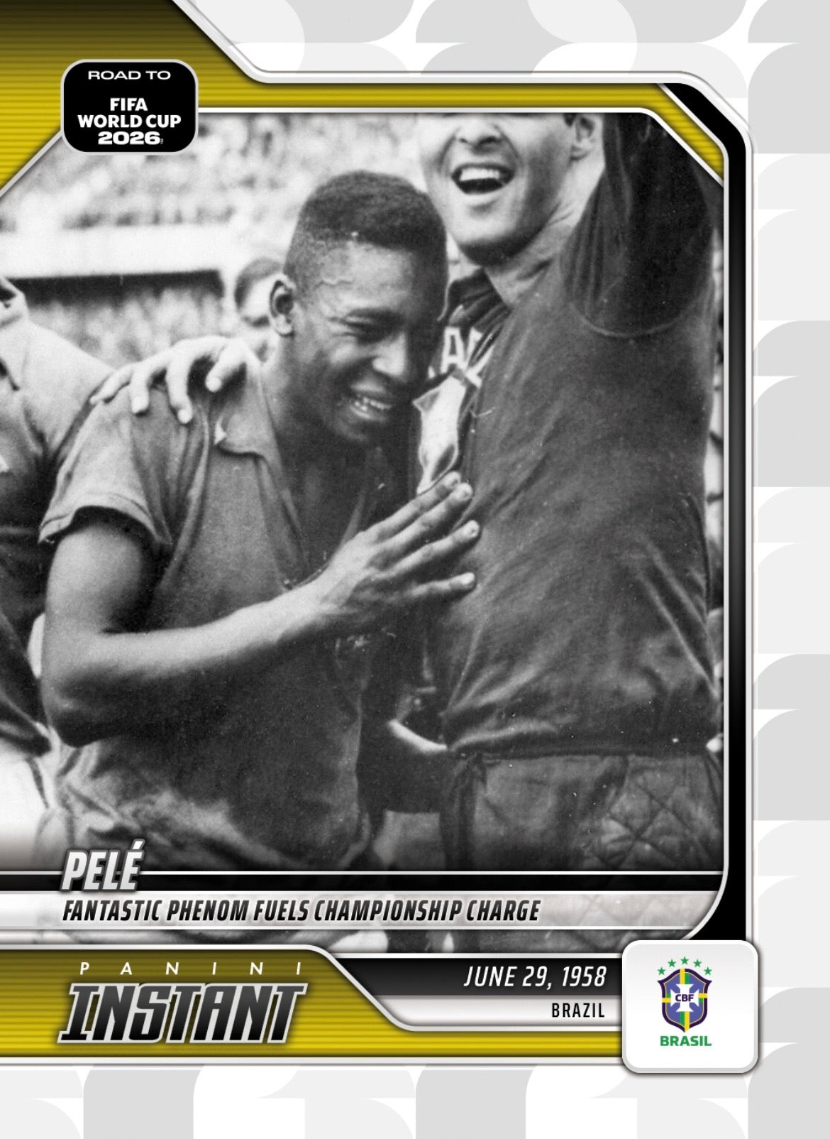 RTWC001 | Panini | Road to FIFA World Cup | 2026 | PANINI INSTANT | Pele | Base | Exclusive USA | Limited Editions | PREORDEN