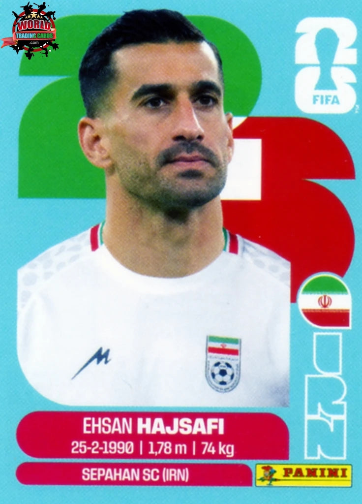 #IRN004 | Panini | Fifa World Cup Stickers | 2026 | Ehsan Hajsafi | Iran | Base - International version