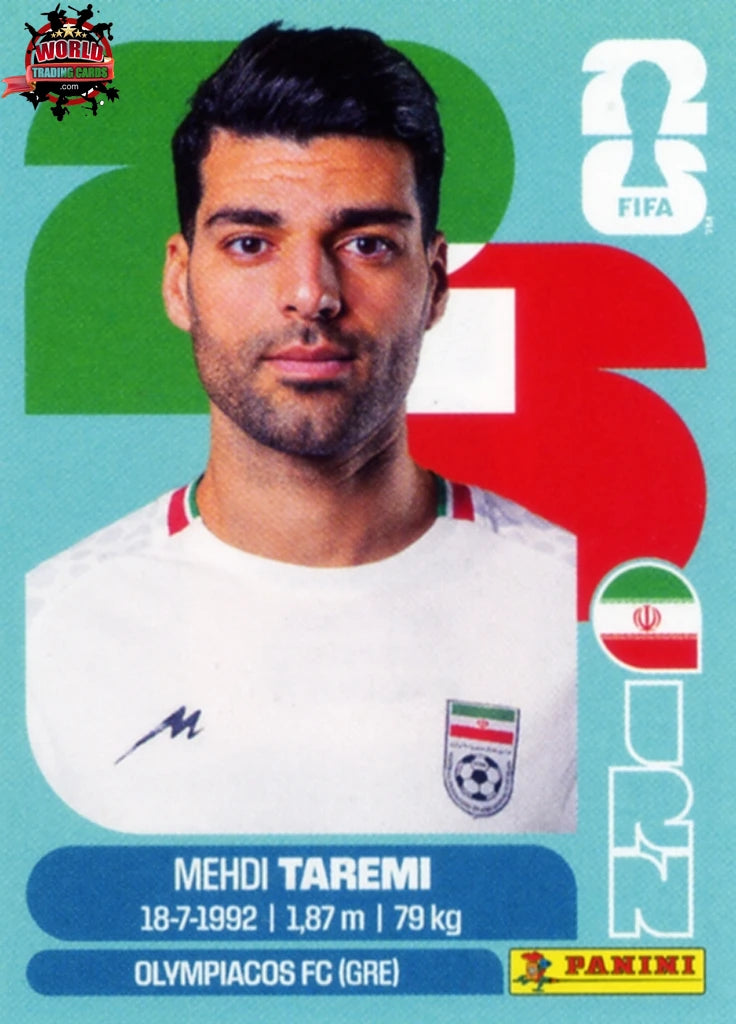 #IRN018 | Panini | Fifa World Cup Stickers | 2026 | Mehdi Taremi | Iran | Base - International version