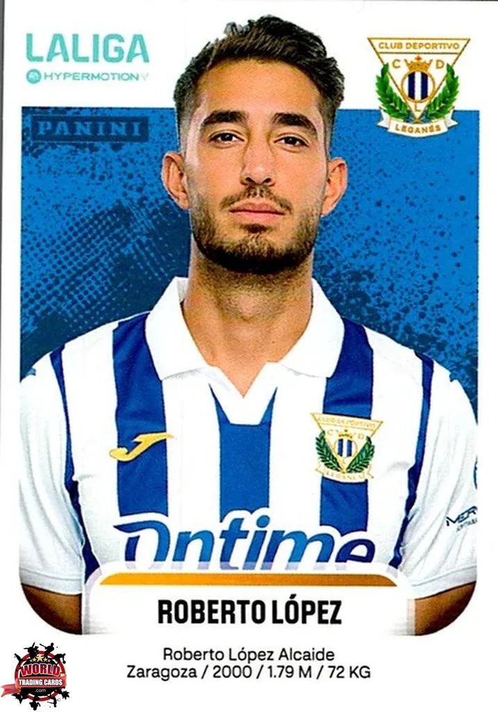 Cromo Trading Card Fútbol-Roberto López-CD Leganés-Panini La Liga HypermotionV 2025-2026-280-Basico