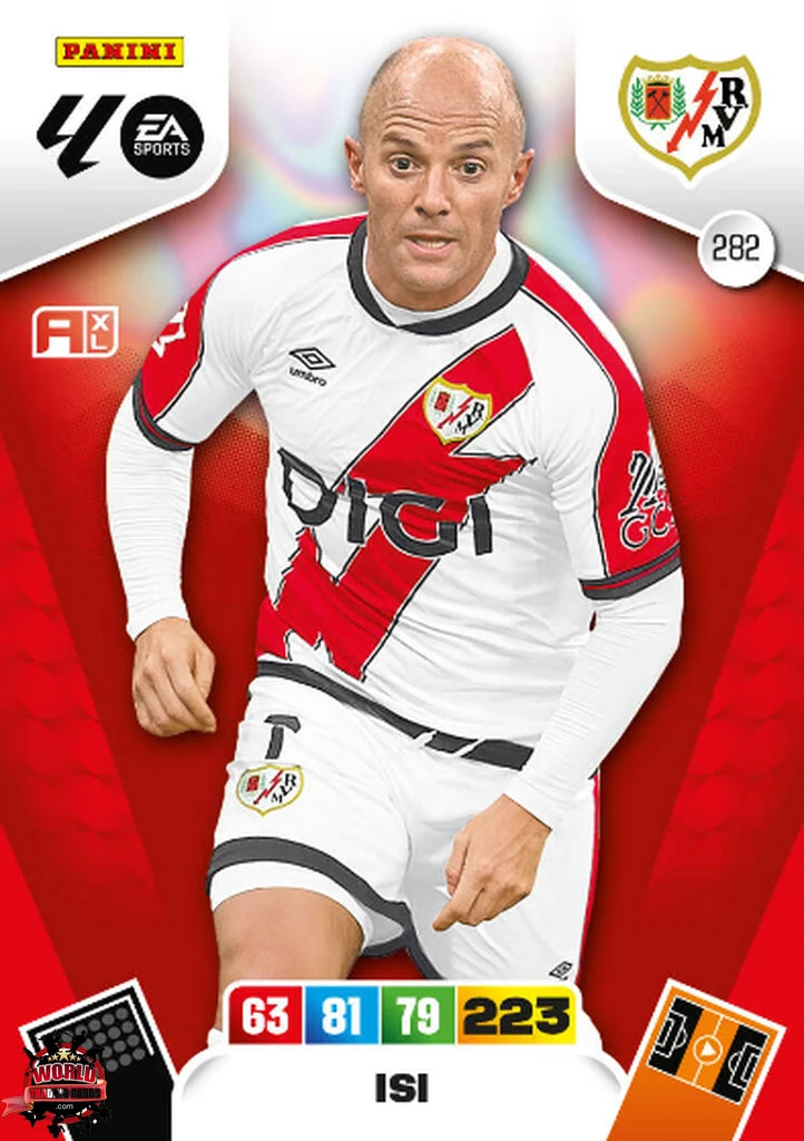 #282 | Adrenalyn XL | La Liga | 2025-2026 | Isi | Rayo Vallecano | Basico