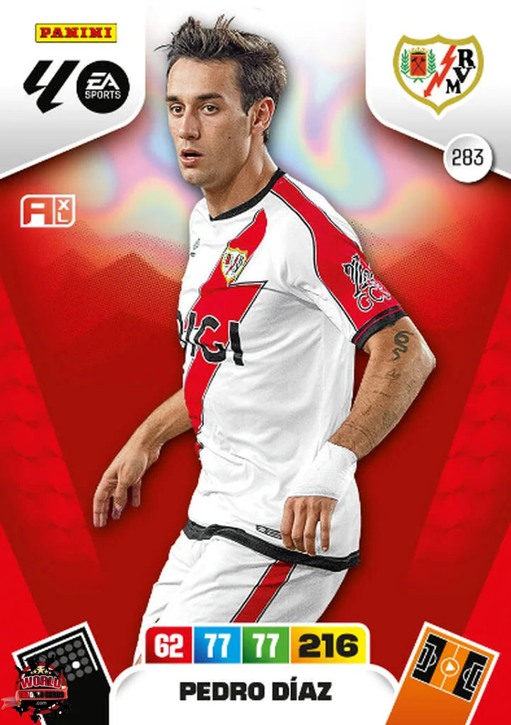 #283 | Adrenalyn XL | La Liga | 2025-2026 | Pedro Díaz | Rayo Vallecano | Basico