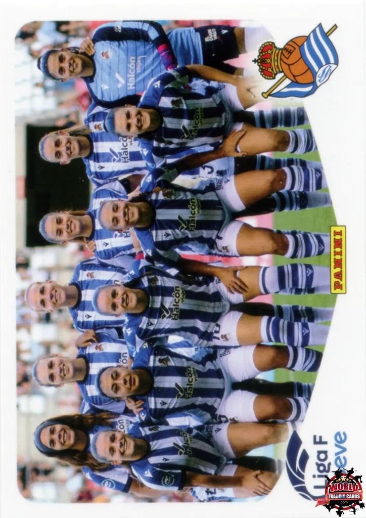 Cromo Trading Card Fútbol-Formación Real Sociedad-Real Sociedad-Panini Liga F Moeve 2025-2026-283-Basico