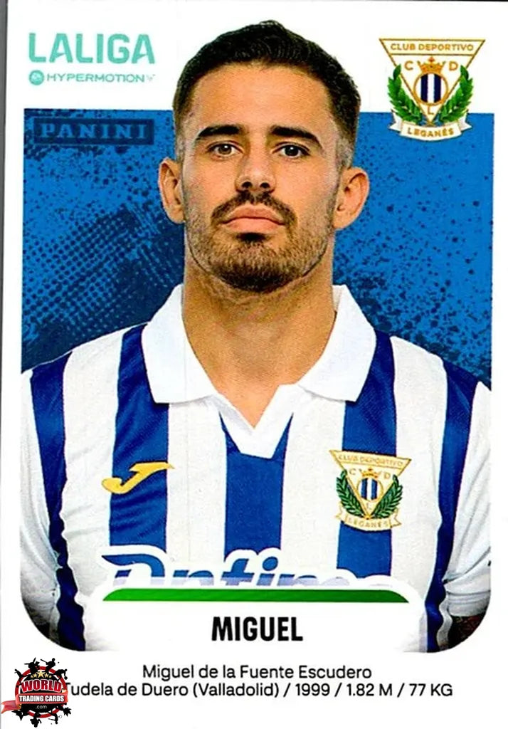 Cromo Trading Card Fútbol-Miguel-CD Leganés-Panini La Liga HypermotionV 2025-2026-285-Basico
