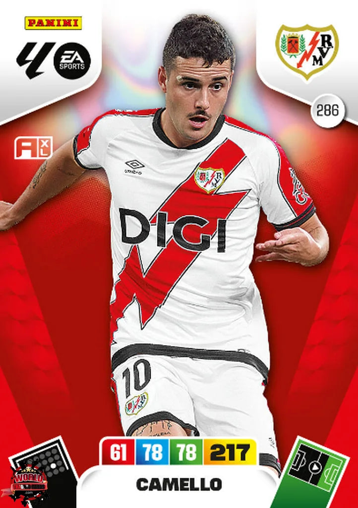 #286 | Adrenalyn XL | La Liga | 2025-2026 | Camello | Rayo Vallecano | Basico