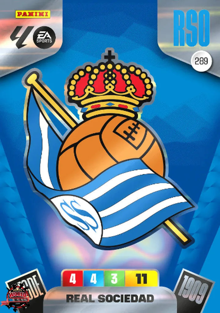 #289 | Adrenalyn XL | La Liga | 2025-2026 | Escudo | Real Sociedad | Basico