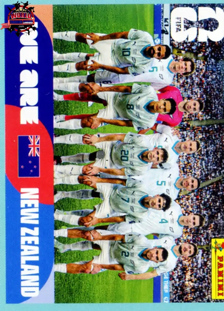#NZL013 | Panini | Fifa World Cup Stickers | 2026 | Team Photo | New Zealand | Base - International version