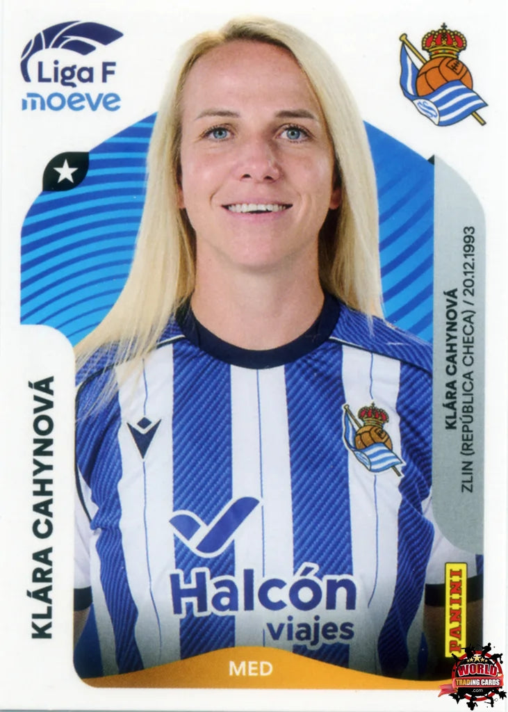 Cromo Trading Card Fútbol-Klára Cahynová-Real Sociedad-Panini Liga F Moeve 2025-2026-293-Basico