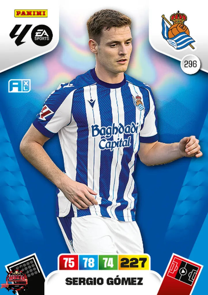 #296 | Adrenalyn XL | La Liga | 2025-2026 | Sergio Gómez | Real Sociedad | Basico