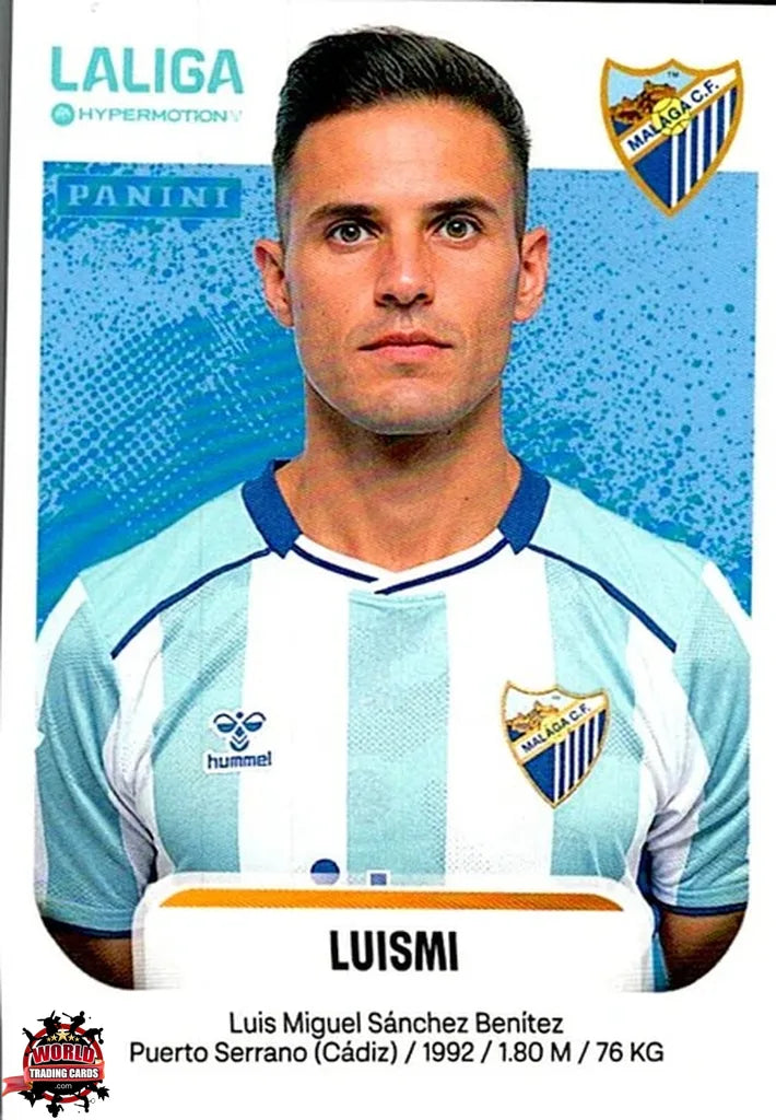 Cromo Trading Card Fútbol-Luismi Cruz-Málaga CF-Panini La Liga HypermotionV 2025-2026-297-Basico