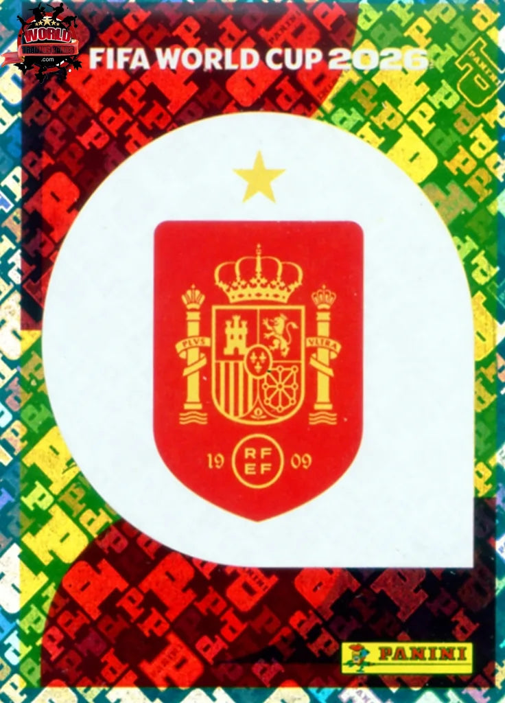 #ESP001 | Panini | Fifa World Cup Stickers | 2026 | Emblem | Spain | Foil - International version