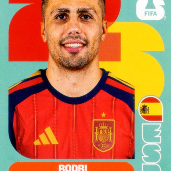 Cromo Trading Card Fútbol-Rodri-Spain-Panini Fifa World Cup