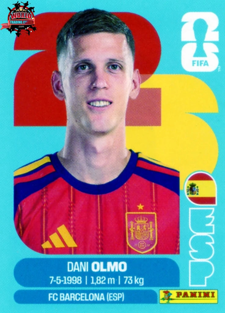 #ESP016 | Panini | Fifa World Cup Stickers | 2026 | Dani Olmo | Spain | Base - International version