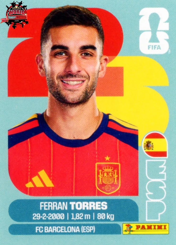 #ESP018 | Panini | Fifa World Cup Stickers | 2026 | Ferran Torres | Spain | Base - International version