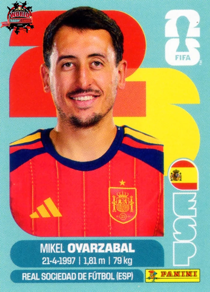 #ESP020 | Panini | Fifa World Cup Stickers | 2026 | Mikel Oyarzabal | Spain | Base - International version