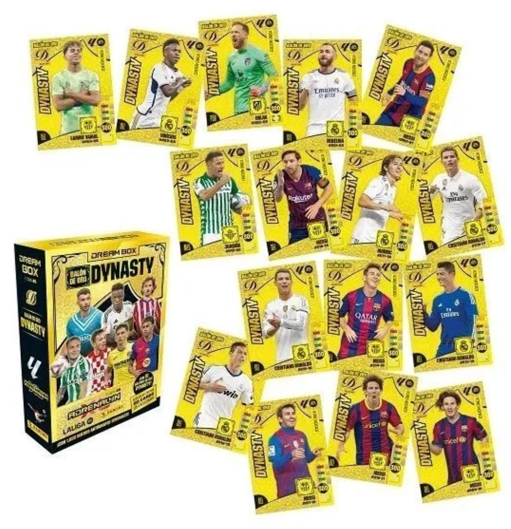 Panini Adrenalyn XL 2024 - 2025 Dream Box Balón de Oro DYNASTY 50 Cartas - 25 Exclusivas y aseguradas. ENVÍO GRATIS
