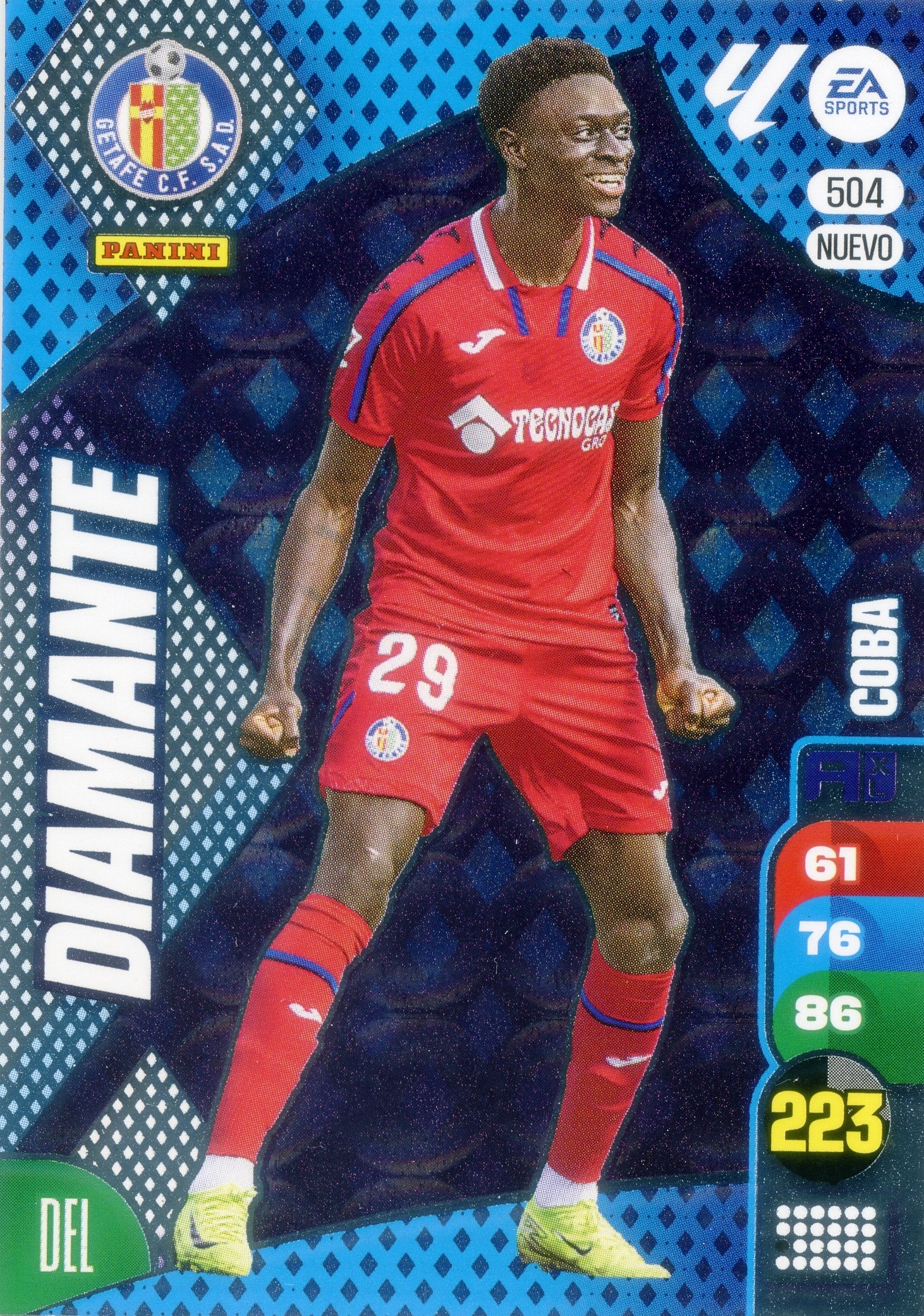 Coba - Panini Adrenalyn XL La Liga 2024/2025 - #504 NUEVO - Getafe CF - Diamantes