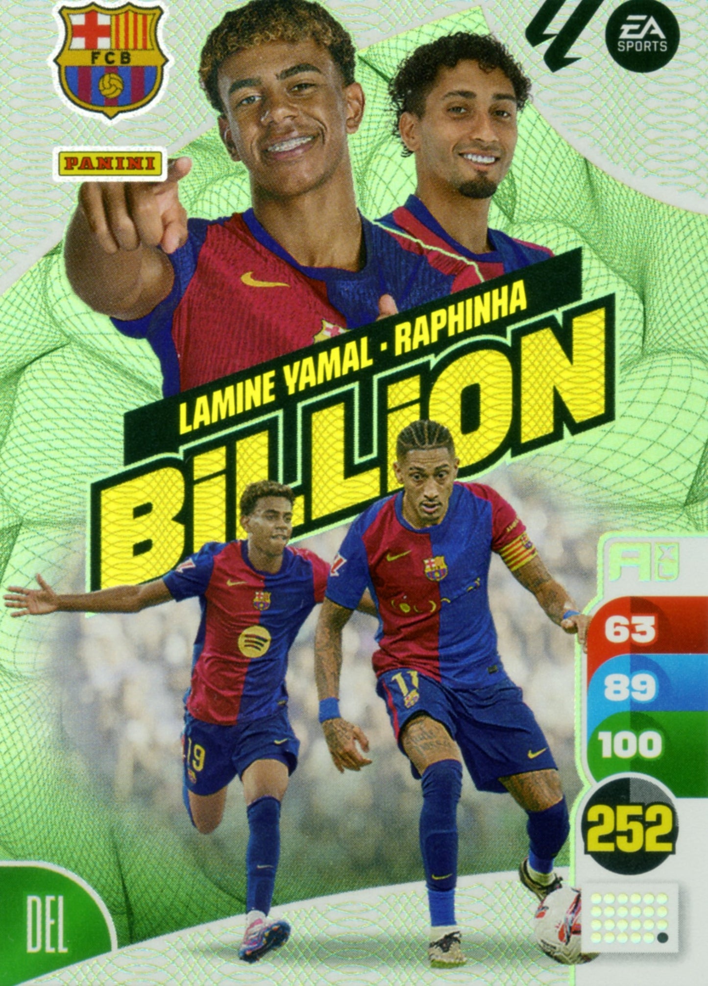 Panini Adrenalyn XL La Liga 2024/2025 - Lamine Yamal / Raphinha - Billion