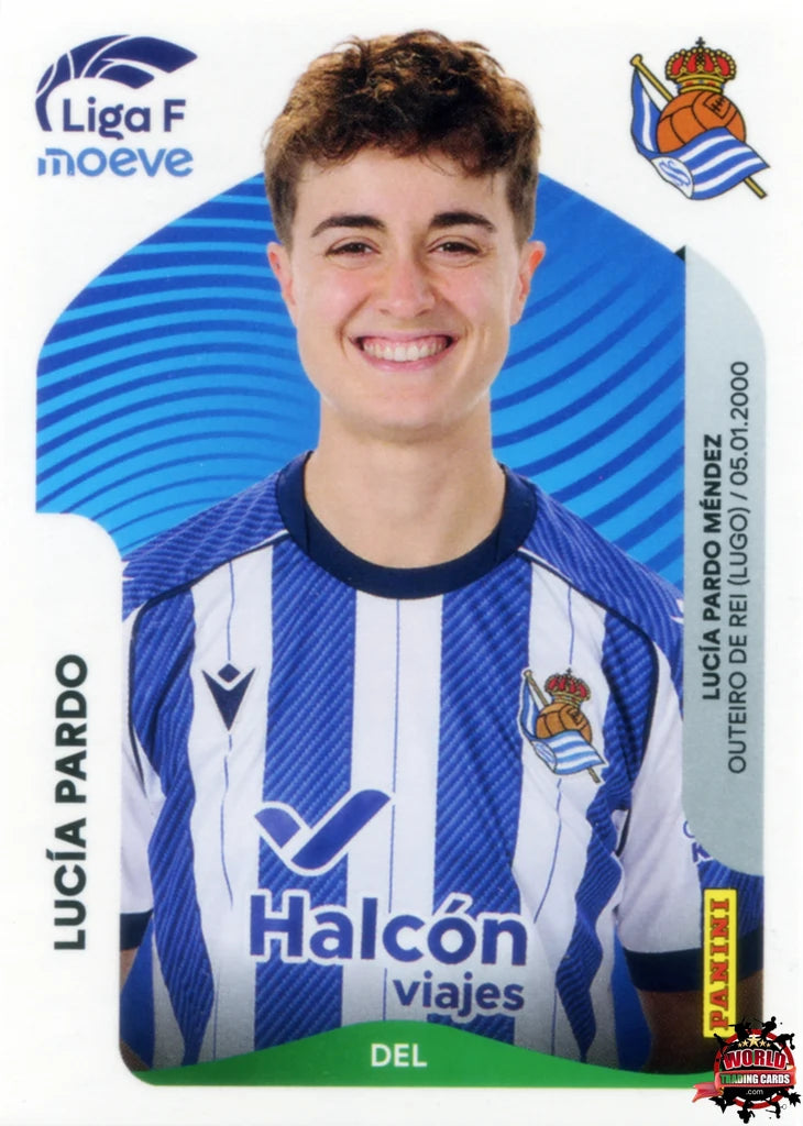 Cromo Trading Card Fútbol-Lucía Pardo-Real Sociedad-Panini Liga F Moeve 2025-2026-300 A -Basico