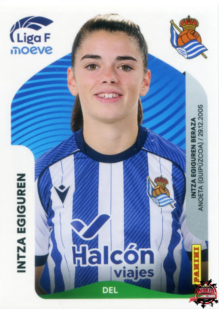Cromo Trading Card Fútbol-Intza Egiguren-Real Sociedad-Panini Liga F Moeve 2025-2026-300 B -Basico